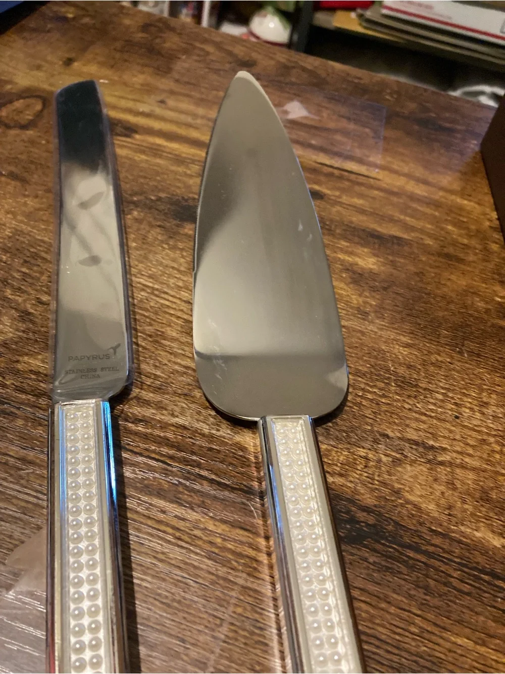 Papyrus stainless steel wedding set